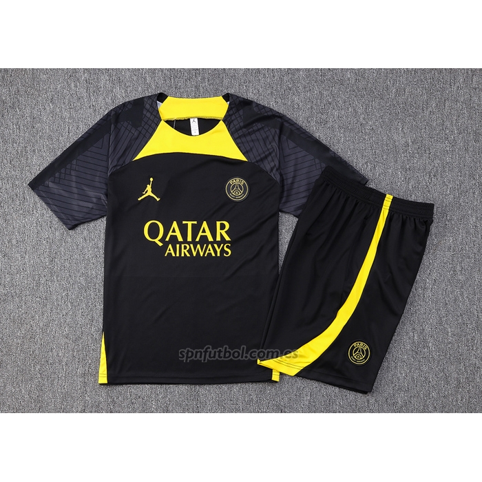 Chandal del Paris Saint-Germain Jordan Manga Corta 2023-2024 Negro - Pantalon Corto